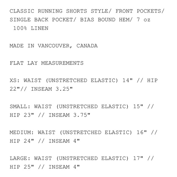 Beaton Linen running shorts M black NWT - Picture 3 of 6